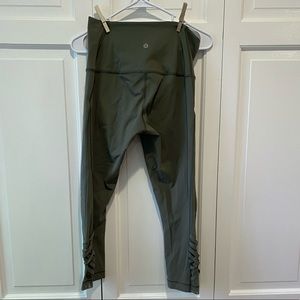 Lululemon Cropped Green Leggings